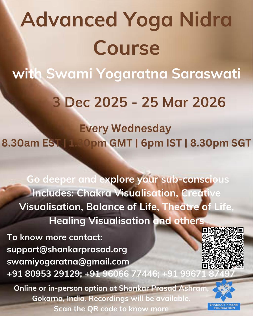  Advance Yoga Nidra Foundation Course