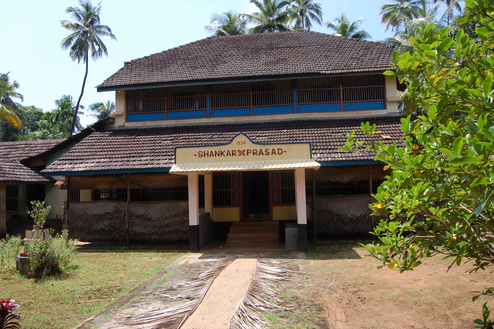 The Shankar Prasad heritage home among the coconut palms