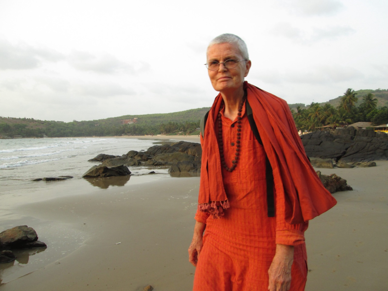 Swami Yogaratna Saraswati on Gokarna beach